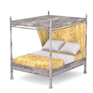 old bed 3d model