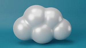 Cartoon Cloud 3D