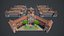Hospital Manor Building game asset - Santa Creu i Sant Pau