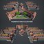 Hospital Manor Building game asset - Santa Creu i Sant Pau