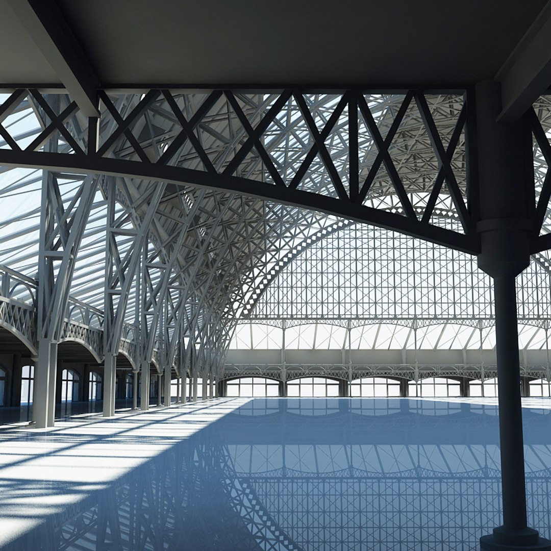3ds Max Large Architectural Interior