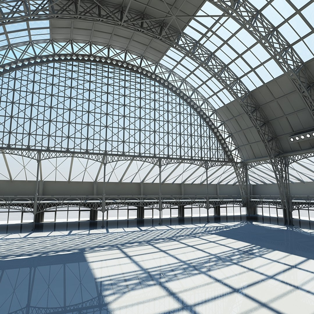 3ds Max Large Architectural Interior