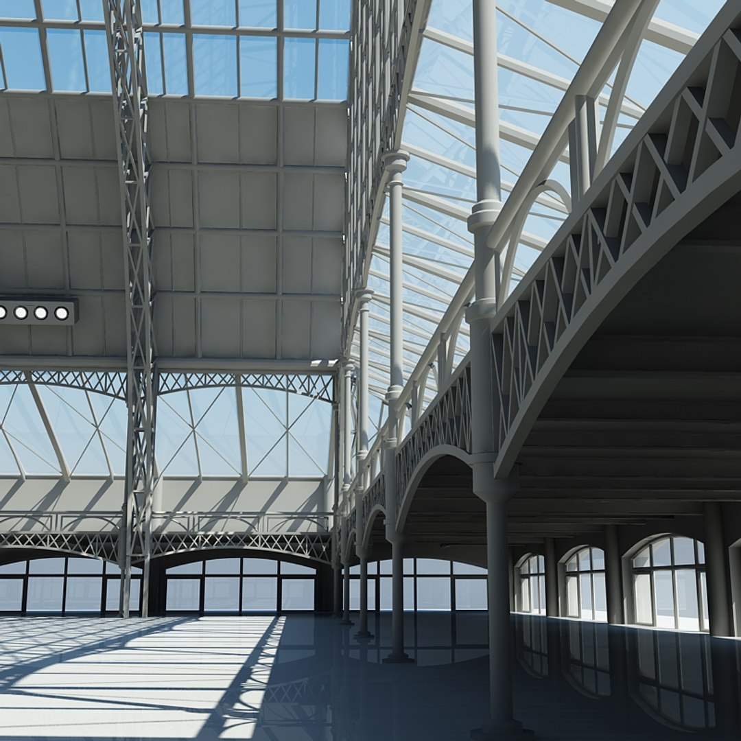 3ds Max Large Architectural Interior