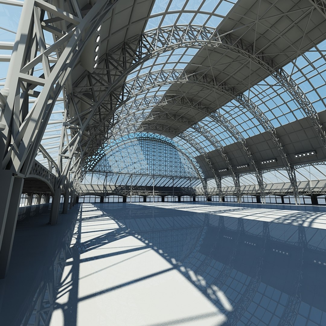 3ds Max Large Architectural Interior