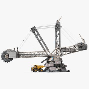 Mining Multi Bucket Wheel Excavator with Heavy Duty Dump Truck Liebherr