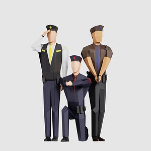 men people pack 3D model