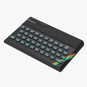 Sinclair ZX Spectrum PBR Game-ready