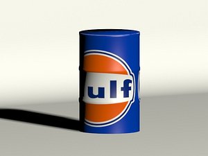 3d model oil container