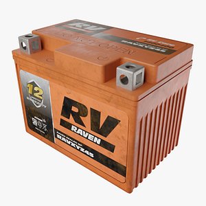 Motorcycle Battery Dust 3D model