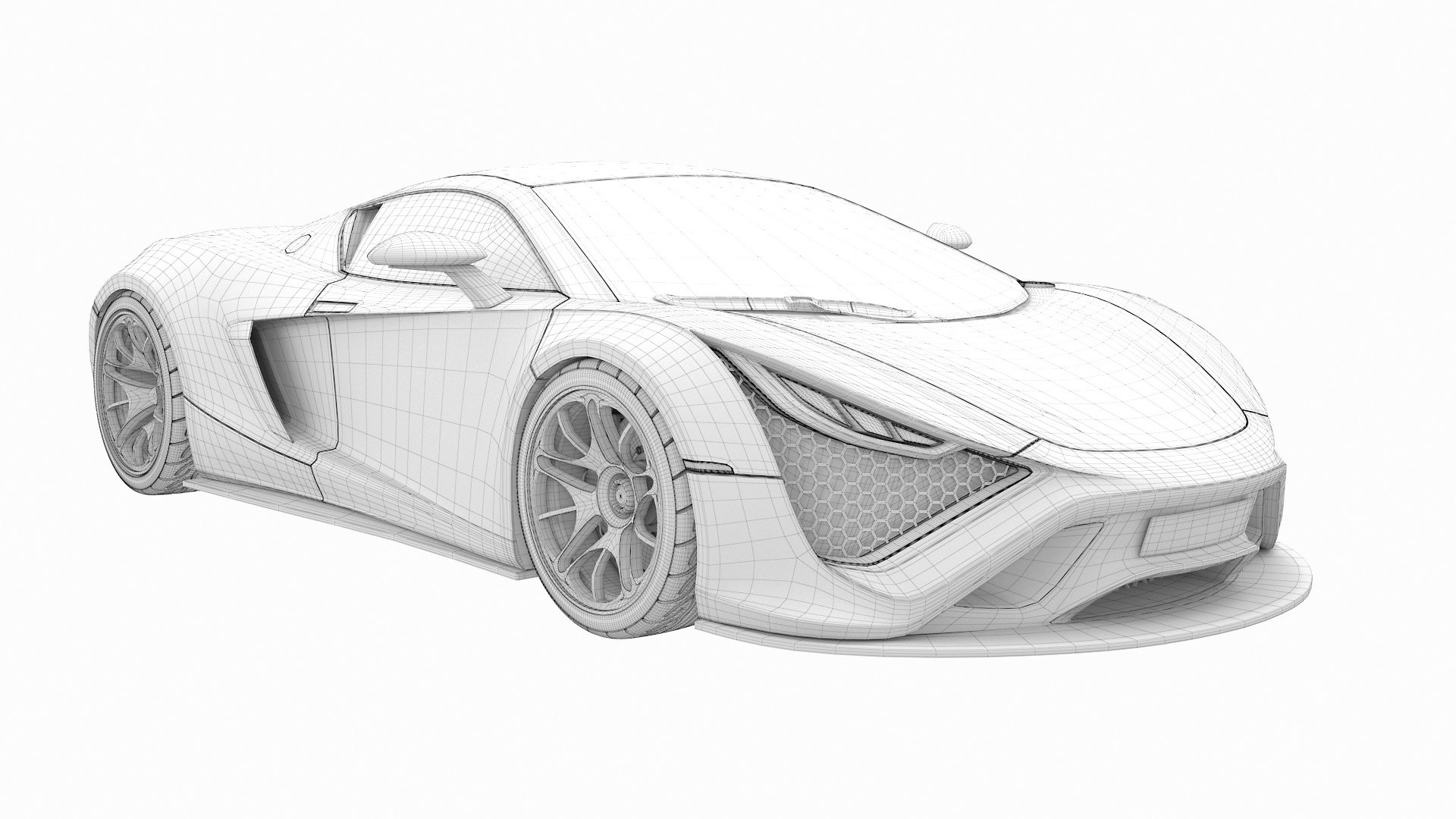Concept Car 3d Illustration Abstract Draw Automobile Photo Background And  Picture For Free Download - Pngtree