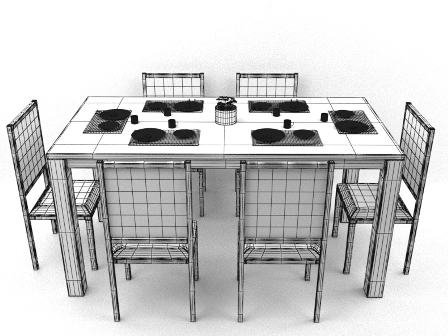 3D Model Dining Table - TurboSquid 2078333