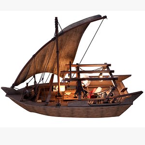 3D Traditional Boat model