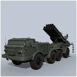 3D BM-27 Uragan