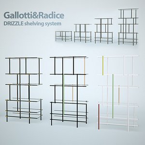 drizzle shelving 3d max
