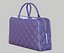 CHANEL Sac Melon Vintage Logo Cuir d'Agneau Matelassé Violet