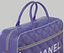 CHANEL Sac Melon Vintage Logo Cuir d'Agneau Matelassé Violet