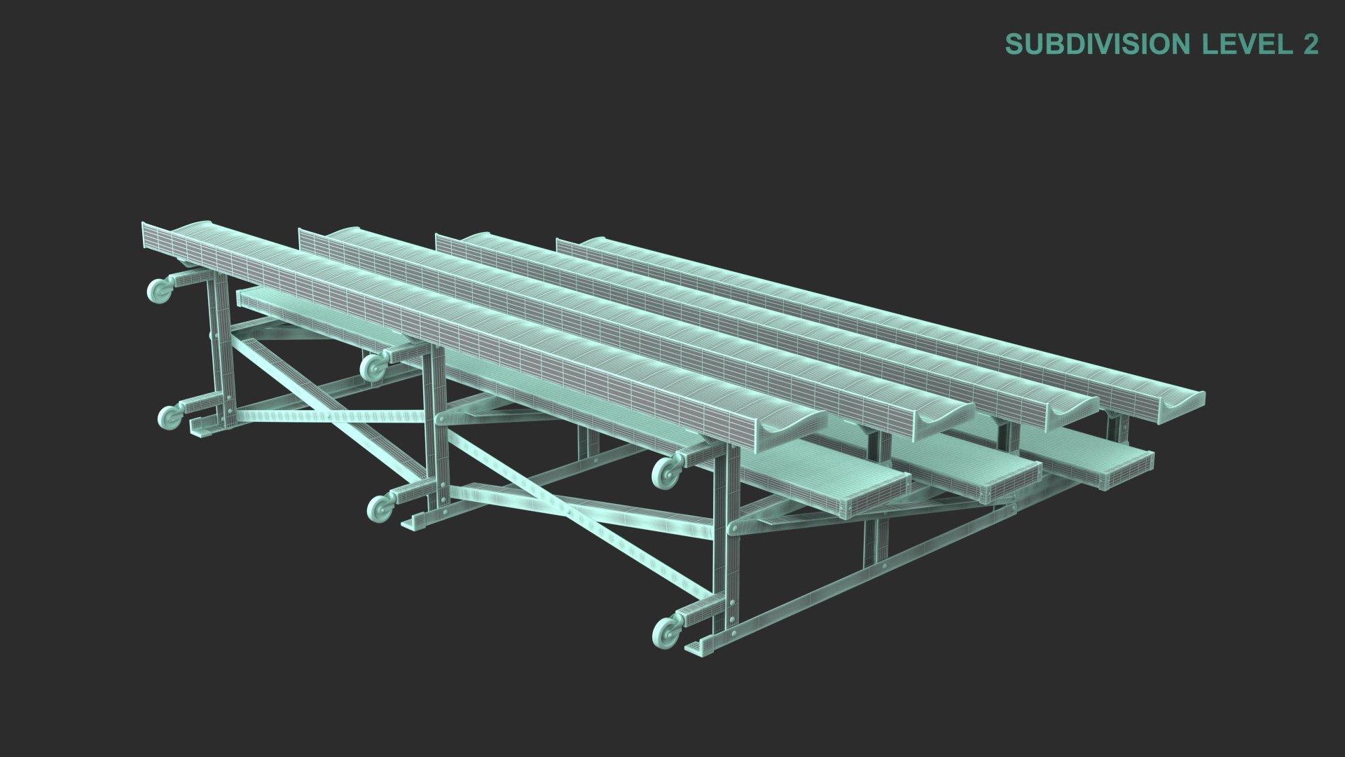3D Bleacher model https://p.turbosquid.com/ts-thumb/hG/98wpnW/dy/wireframe0003/jpg/1661151663/1920x1080/fit_q87/ee88262b1194cdaa00286902e9bb3fae605edacd/wireframe0003.jpg