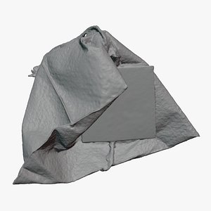 Green Tea Bag 02 - For 3D Print