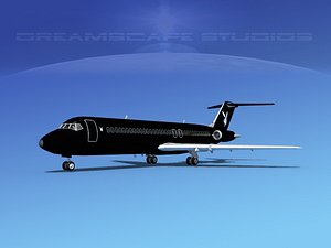 3d model dc-9-30 dc-9