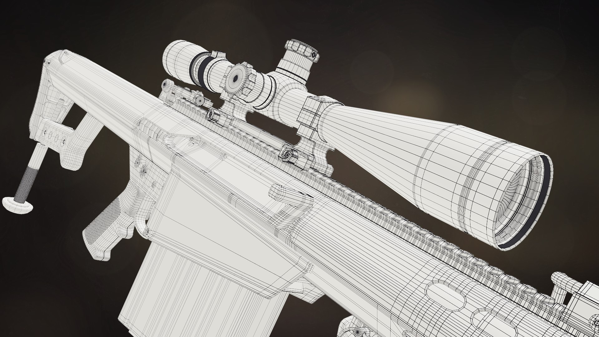 Barrett M82a1 3D Model - TurboSquid 1321547