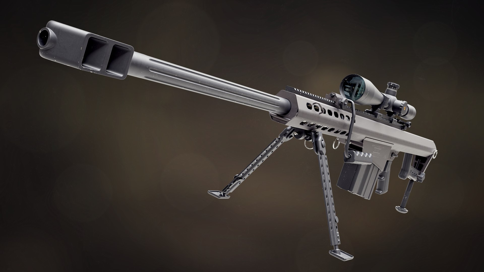 Barrett M82a1 3D Model - TurboSquid 1321547