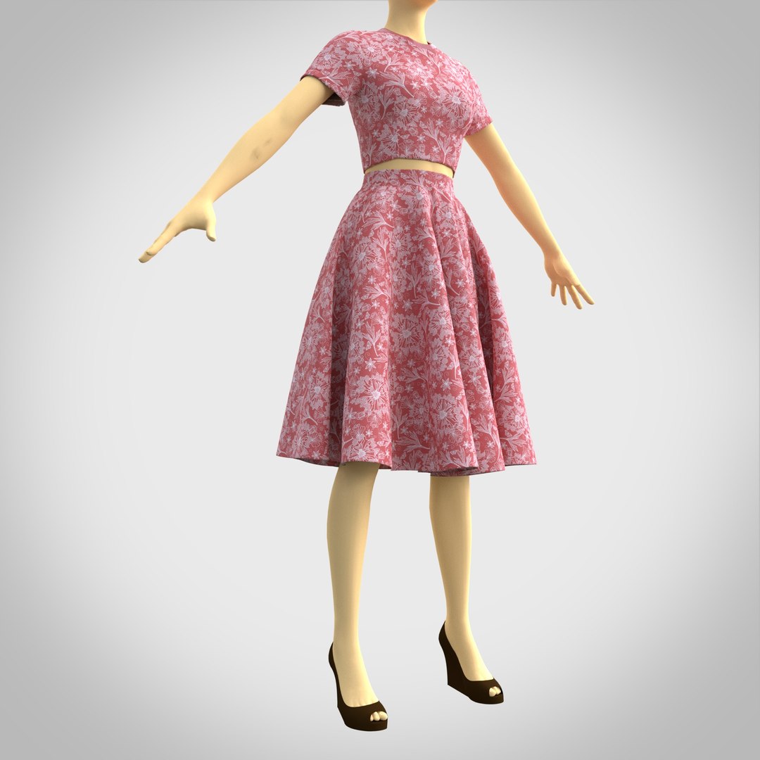 3D Model Fancy Dress - Circle - TurboSquid 1432591