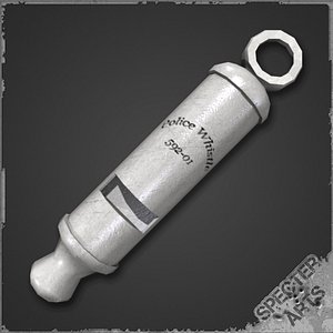 Cylindrical Police Whistle
