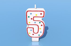 Birthday Candle 5
