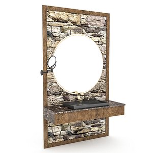 natural bathroom sink