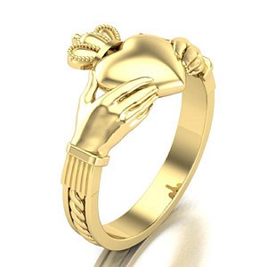 claddagh ring  number four 3D model