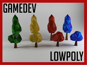 3d tree wood set