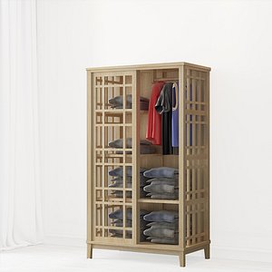 3D woden rack model