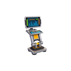 SCI FI PC Monitor V1 Futuristic Display Game Ready PBR
