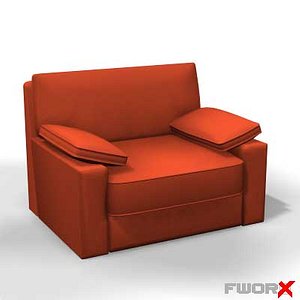 3d armchair chair model