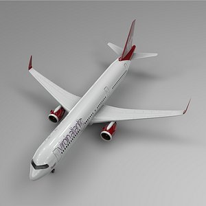 3D airbus a321 neo virgin atlantic