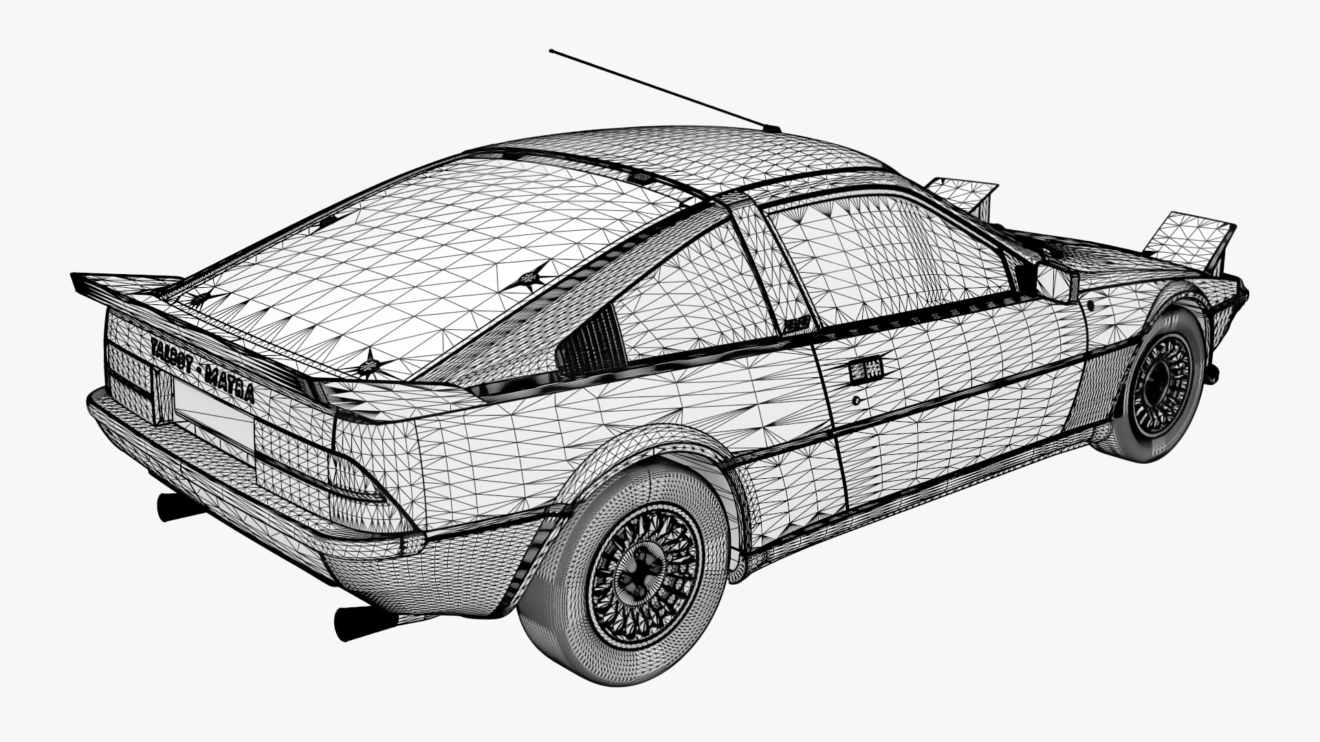 3D Talbot Matra Murena S 1984 https://p.turbosquid.com/ts-thumb/hG/jVvwAd/wj/wire2/jpg/1745428202/1920x1080/fit_q87/dd1cd870f23774ef0287797f0d9ae30408b4adf3/wire2.jpg