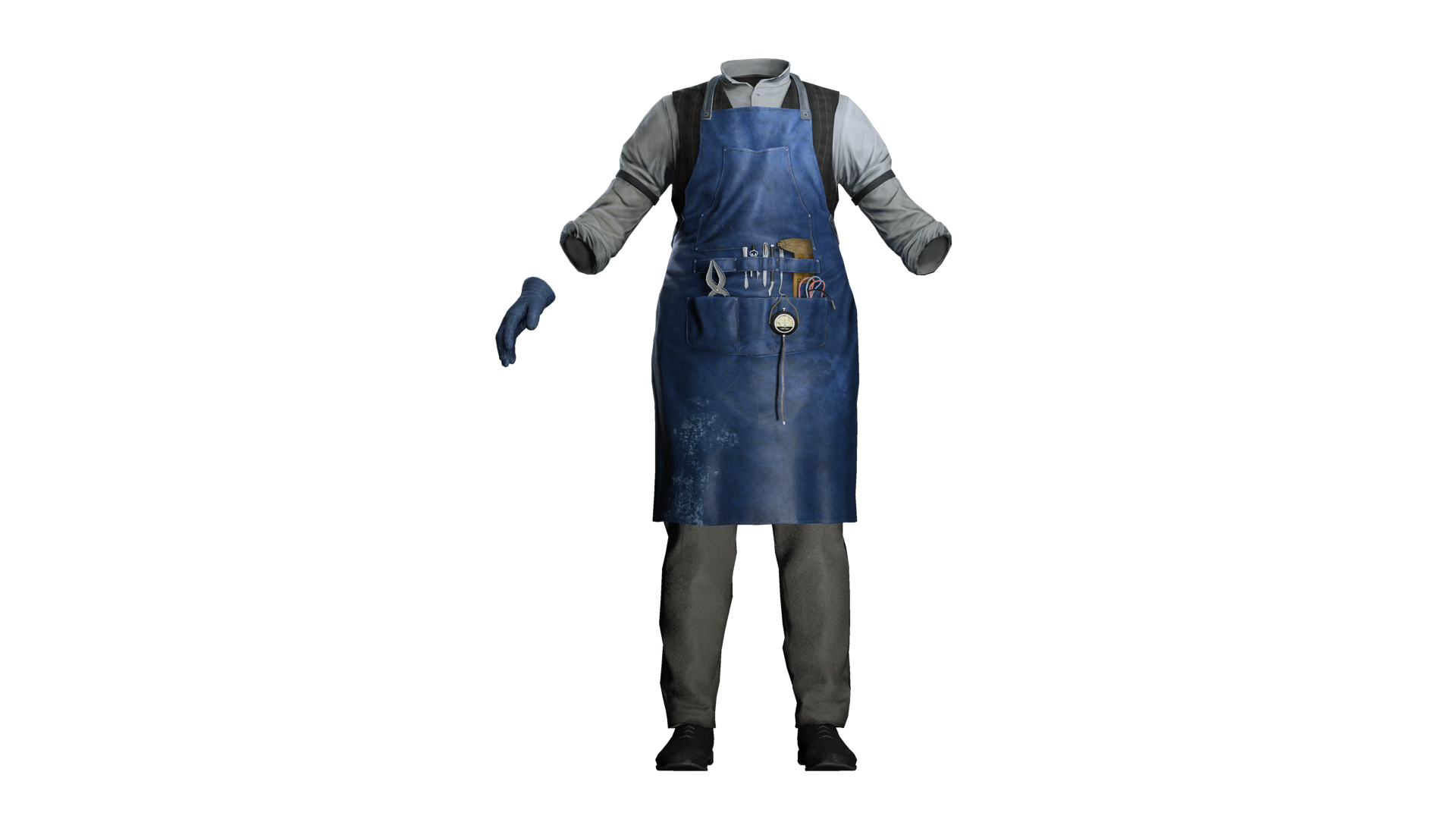 Vintage Craftsman Apron Outfit - Blacksmith  Artisan Uniform 3D model https://p.turbosquid.com/ts-thumb/hG/kBpu1m/yT/a/png/1765808302/1920x1080/turn_fit_q99/cfef993129522a05b2c11578f37e5d554c319ede/a-1.jpg