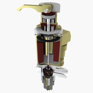 solenoid valve drawing 3d max