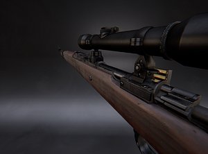 KAR98 AAA Game Ready PBR Low-poly 3D model