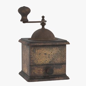 vintage coffee grinder 3D