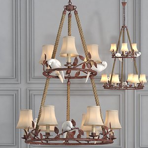 3d chandelier 9 lighting