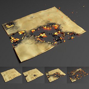 Burning paper Animation