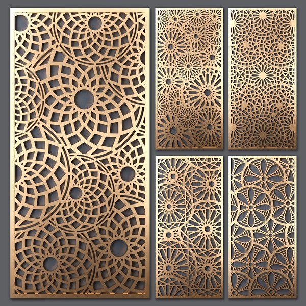 3D decorative partitions pattern model - TurboSquid 1351382