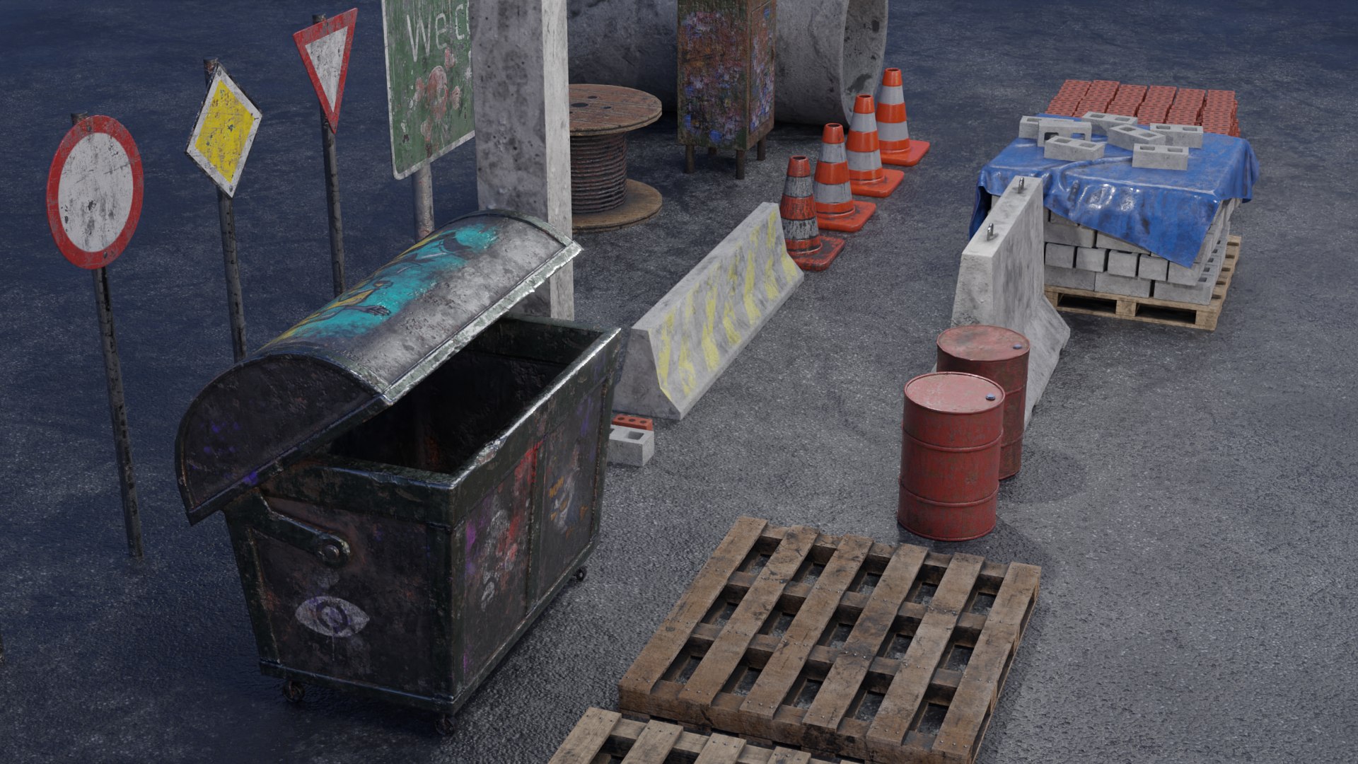 3D model abandoned city scene https://p.turbosquid.com/ts-thumb/hG/rXLghY/5teV5US0/tsr_5/png/1582295454/1920x1080/fit_q87/98958a48fa42dfd950eb2531ff3c78165ae0fa36/tsr_5.jpg