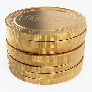 Pile of BRICS Coins