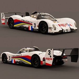 peugeot 905 lm 1992 3D model