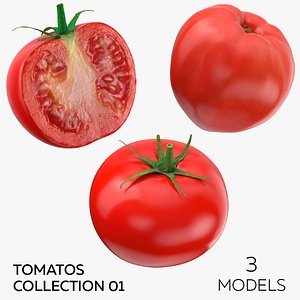 3D model Tomatos Collection 01 - 3 models