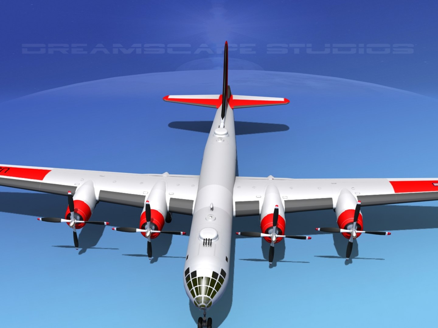 Superfortress B-29 Bomber 3d Model