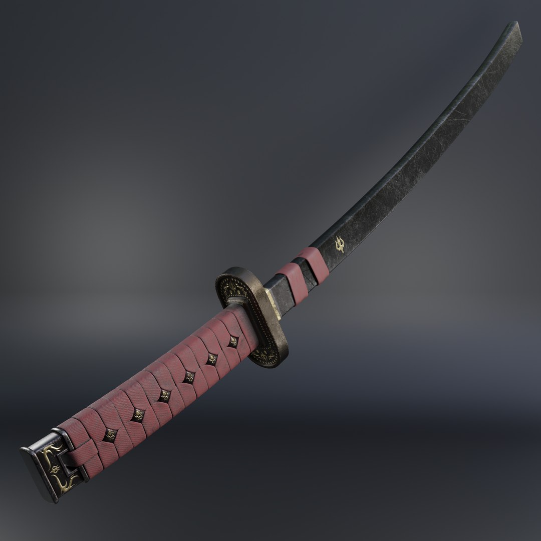 3D Model Bloody Katana - TurboSquid 1946093