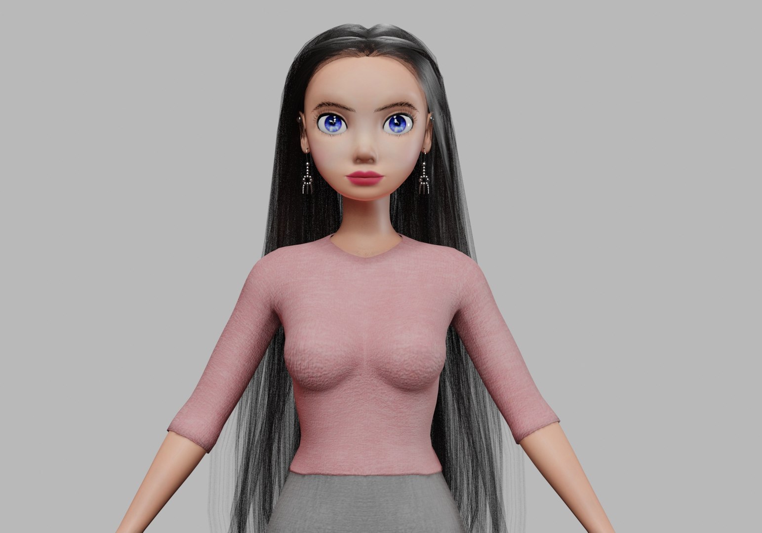 Lovely Basic Woman V33762 3D Model - TurboSquid 2262883